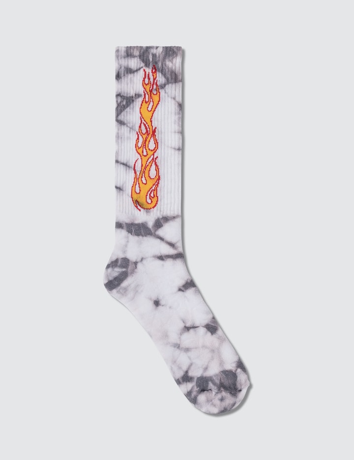 Tie Dye Flames Socks Placeholder Image