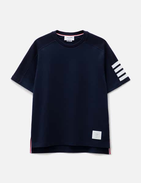Thom Browne Cotton 4-Bar Short Sleeve Striped T-shirt