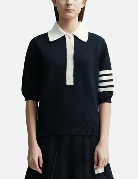 Thom Browne Cotton 4-Bar Hector Polo