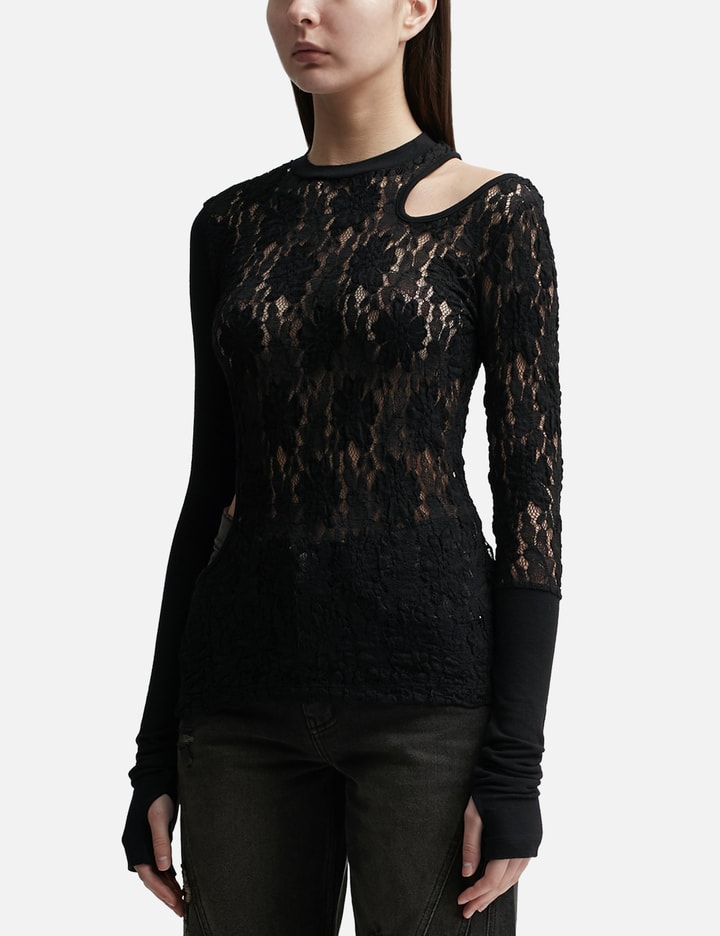 CUT-OUT FLORAL PANELED TOP Placeholder Image
