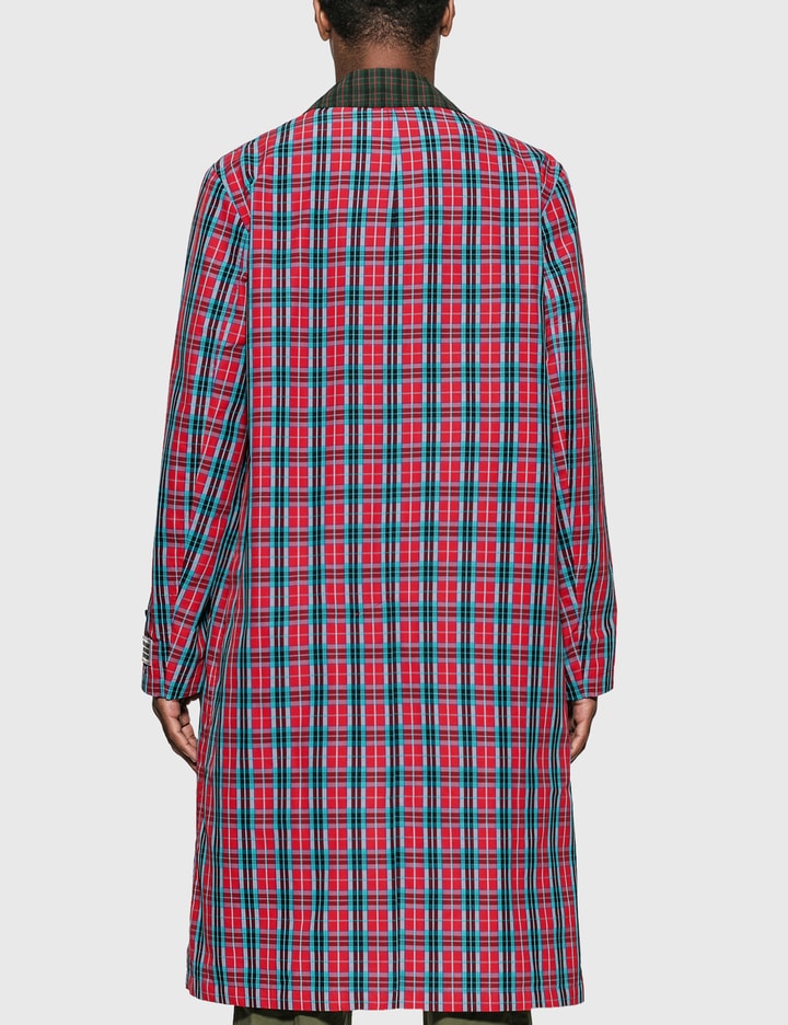 Contrast Collar Check Nylon Twill Car Coat Placeholder Image