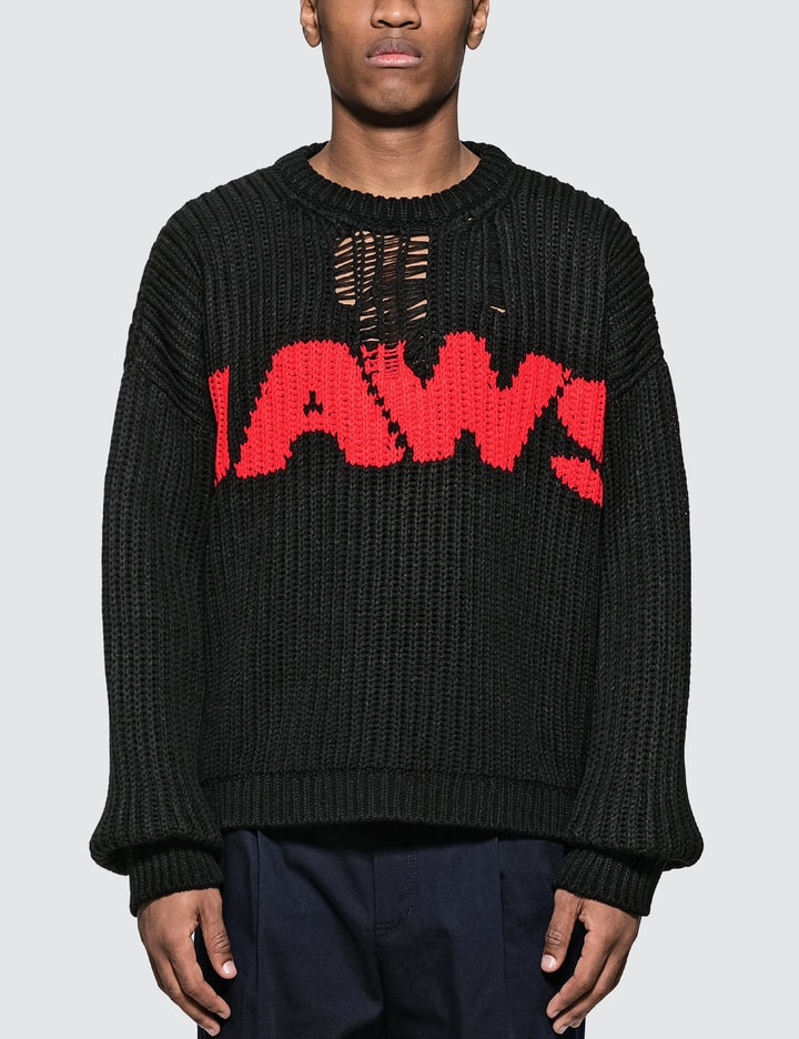 JAWS Print Ribbed Sweatshirt Placeholder Image