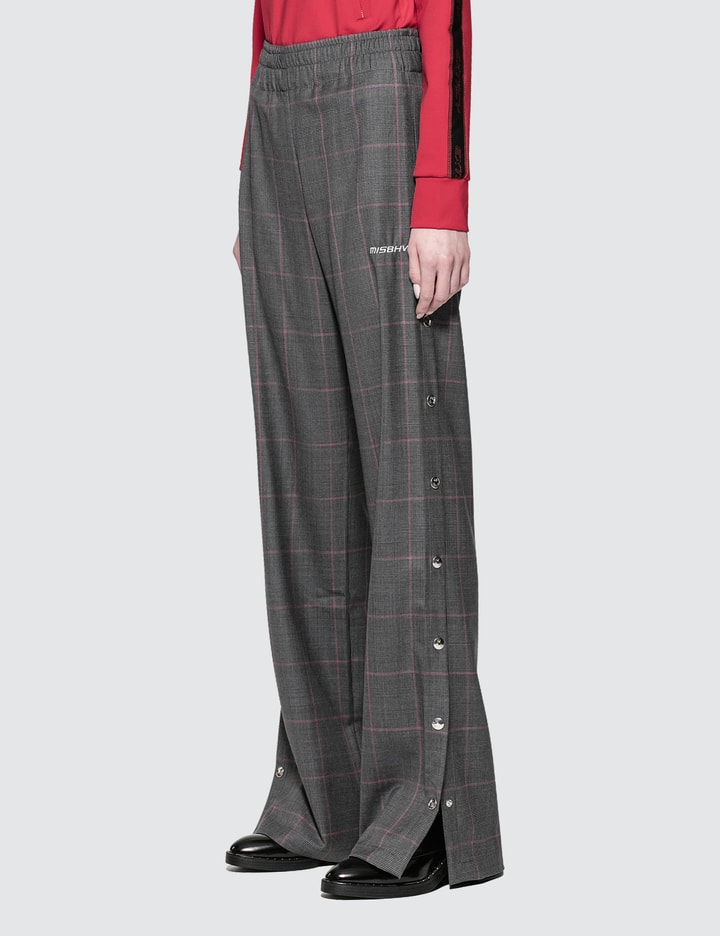 Plaid Wool Button Up Trousers Placeholder Image