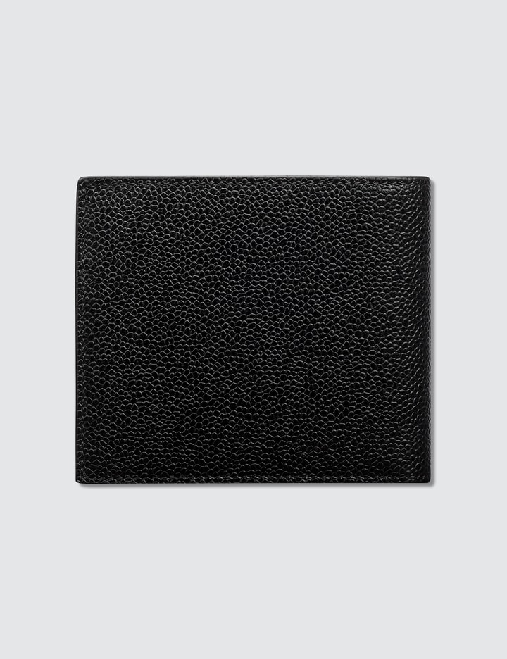 Pebble Grain and Calf Leather Billfold Wallet with RWB Diagonal Stripe Placeholder Image