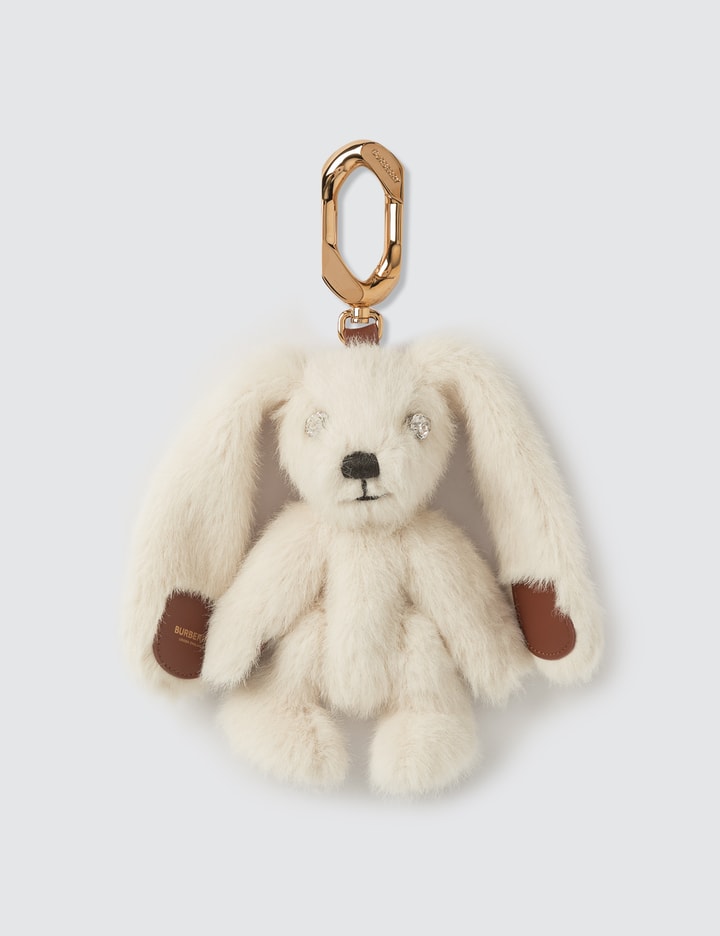 Embellished Faux Fur and Leather Rabbit Charm Placeholder Image