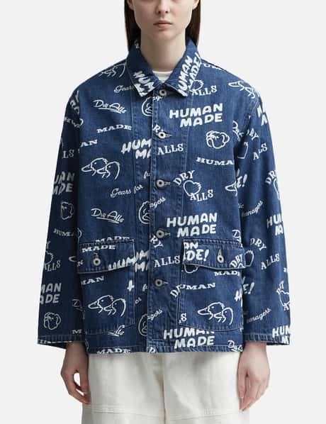 Human Made Printed Denim Coverall Jacket