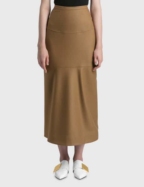 Jil Sander Wool Jersey Skirt