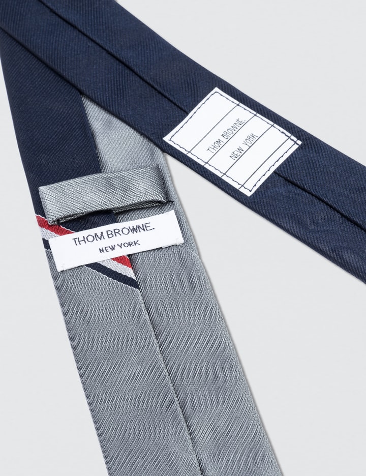 Silk Classic Necktie with Skier on Engineered RWB Stripe Placeholder Image