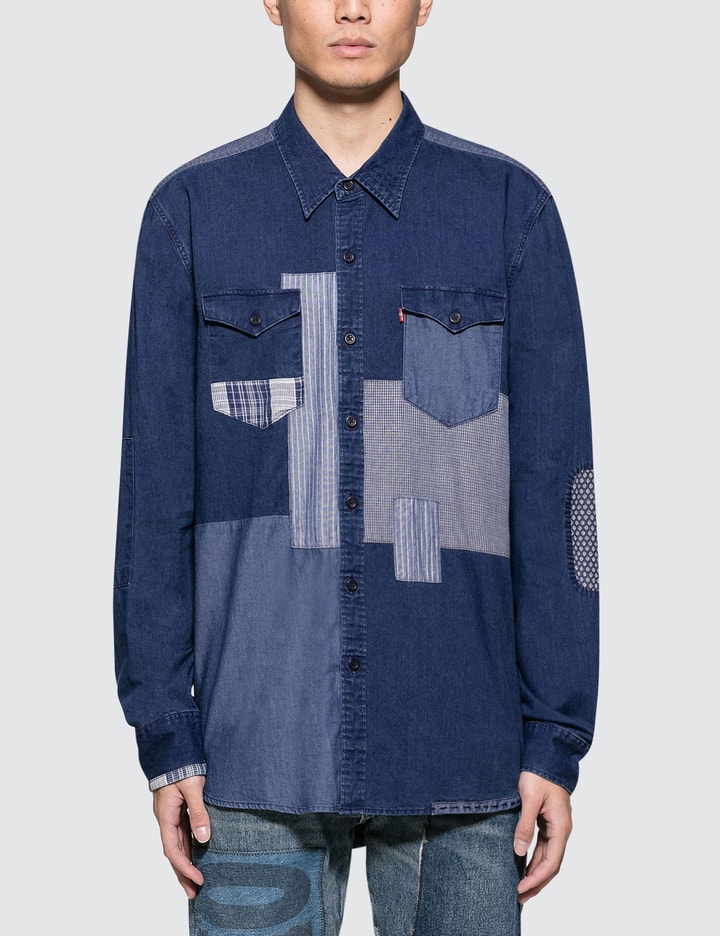 Modern Barstow Western Patchwork Shirt Placeholder Image