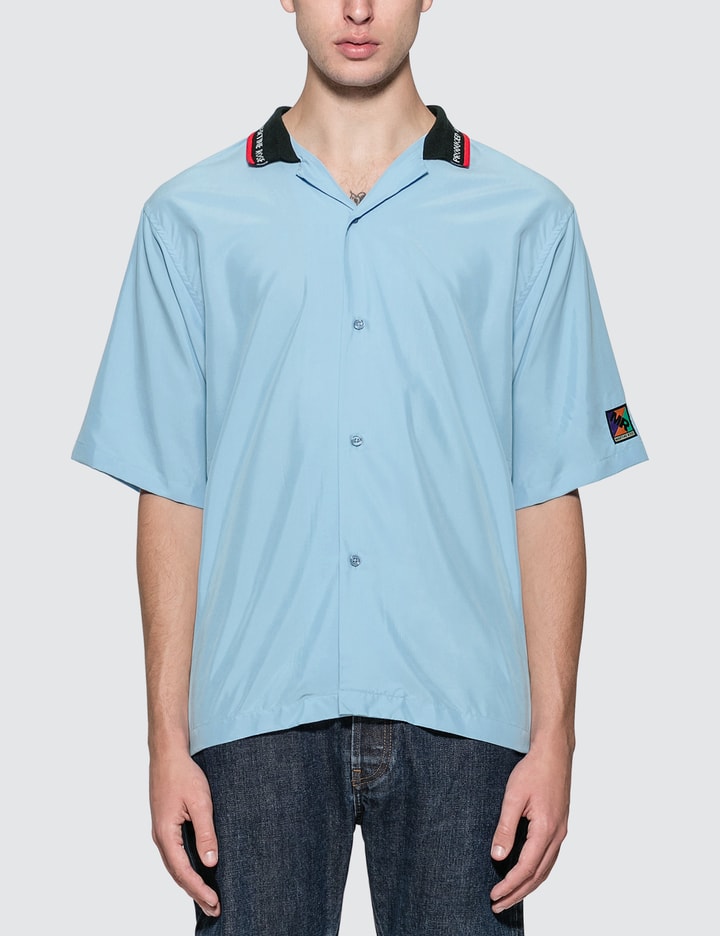 Rib Collar Short Sleeve Shirt Placeholder Image