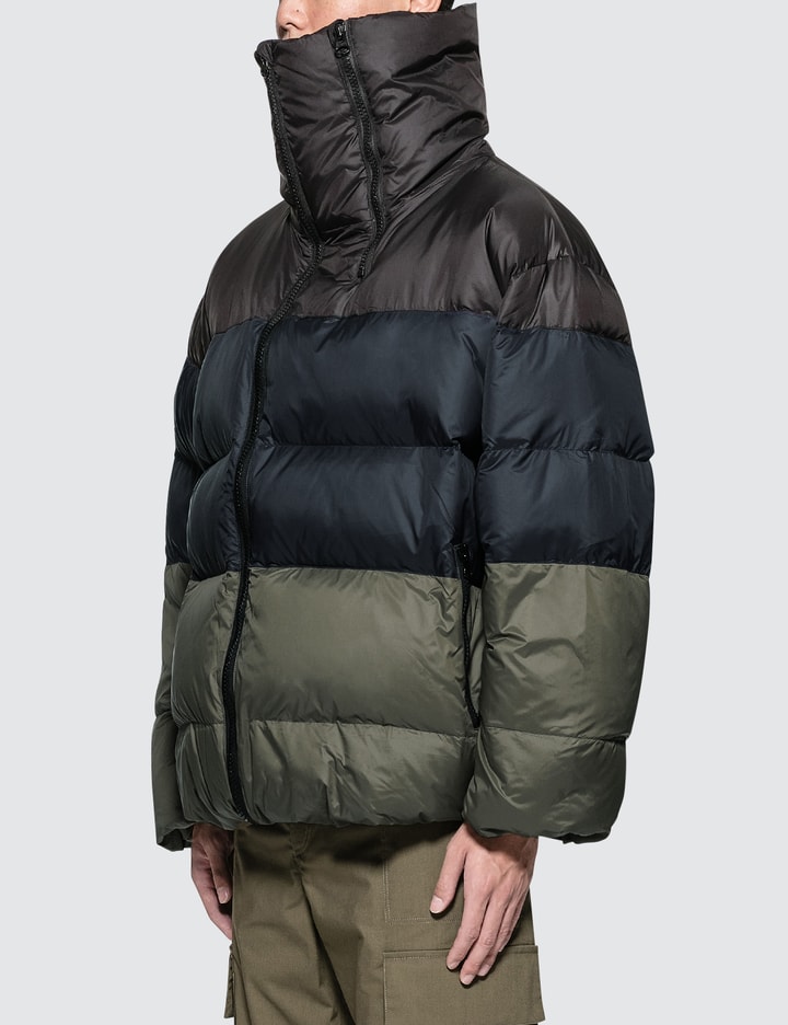 Gombu Hooded Down Jacket With Zipper Details Placeholder Image