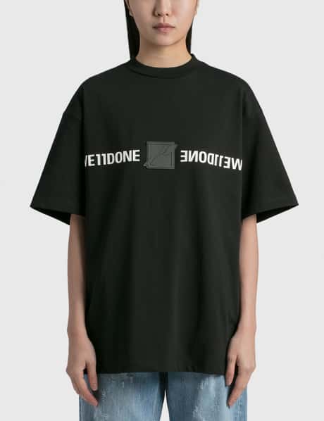 We11done Patched Mirror Logo T-shirt