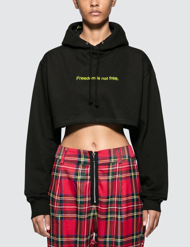 Freedom Is Not Free. Crop Hoodie Placeholder Image