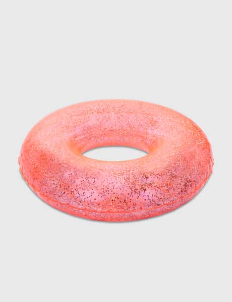 Sunnylife Pool Ring – Neon Coral Glitter