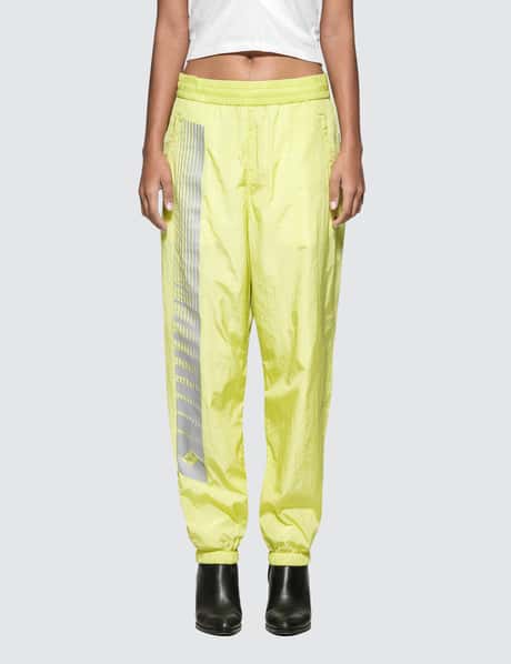 T By Alexander Wang Washed Nylon Pant With Reflective Print Detail