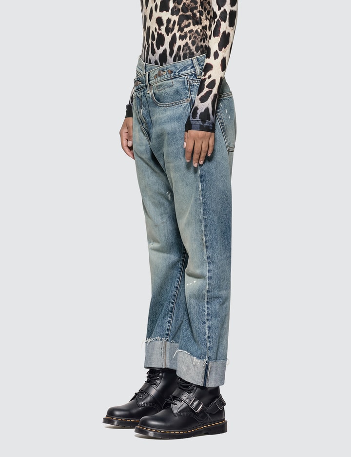 Crossover Asymmetric-waist Jeans Placeholder Image