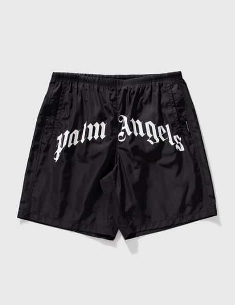 Palm Angels Curved Logo Swim Shorts