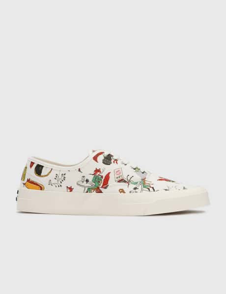 Maison Kitsune Oly All-over Print Laced Sneakers