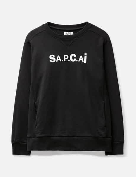 Sacai SACAI X A.P.C. BLACK SWEATER