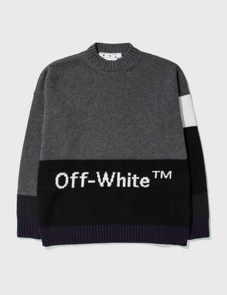 Off-White™ Color Block Off Crewneck Sweater