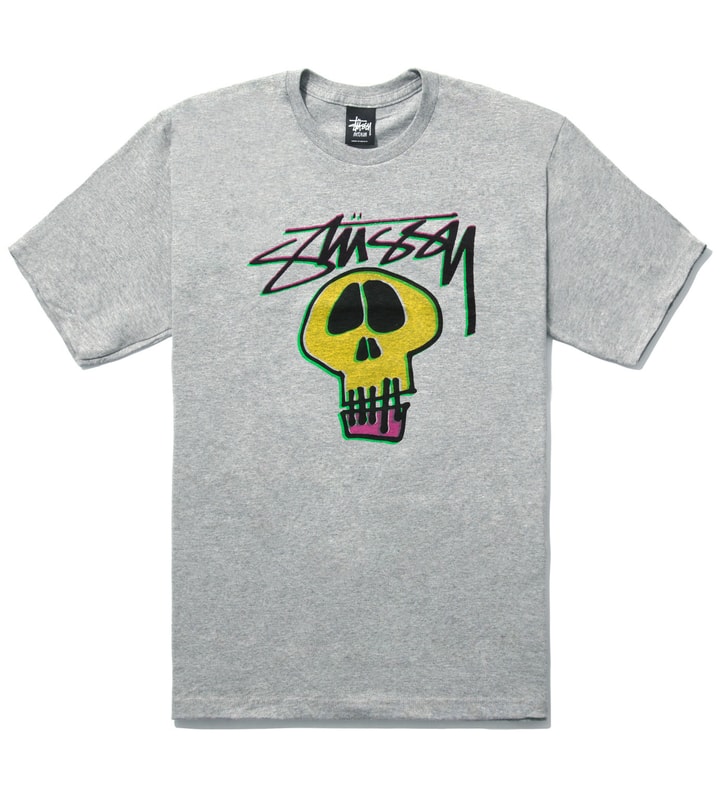 Grey Stock Old Skull (Yellow) T-Shirt  Placeholder Image