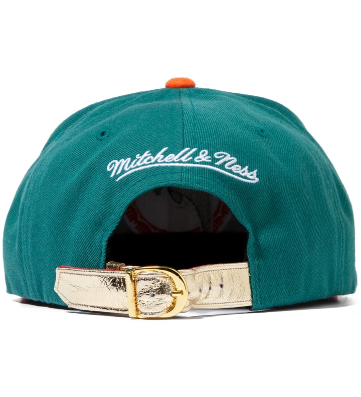 Teal Miami Dolphins Teal Navajo Strap-Back Cap  Placeholder Image