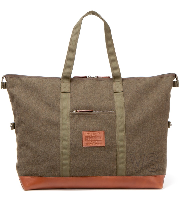 Head Porter x Dr. Romanelli Military Green Awol Tote Placeholder Image