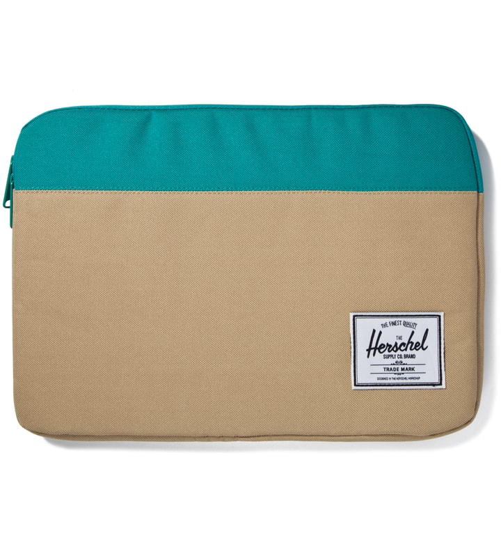 Khaki/Teal Anchor Sleeve for 13" Macbook Pro Placeholder Image