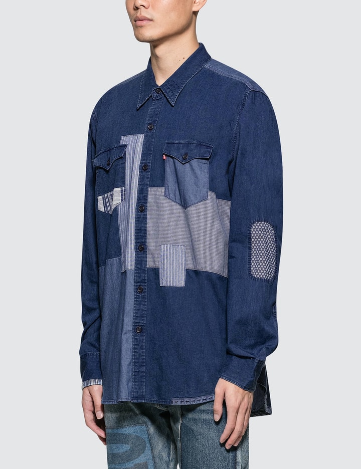 Modern Barstow Western Patchwork Shirt Placeholder Image