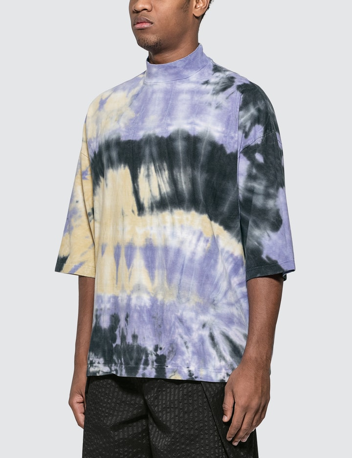 Tye-dye Mockneck Half Sleeve T-shirt Placeholder Image