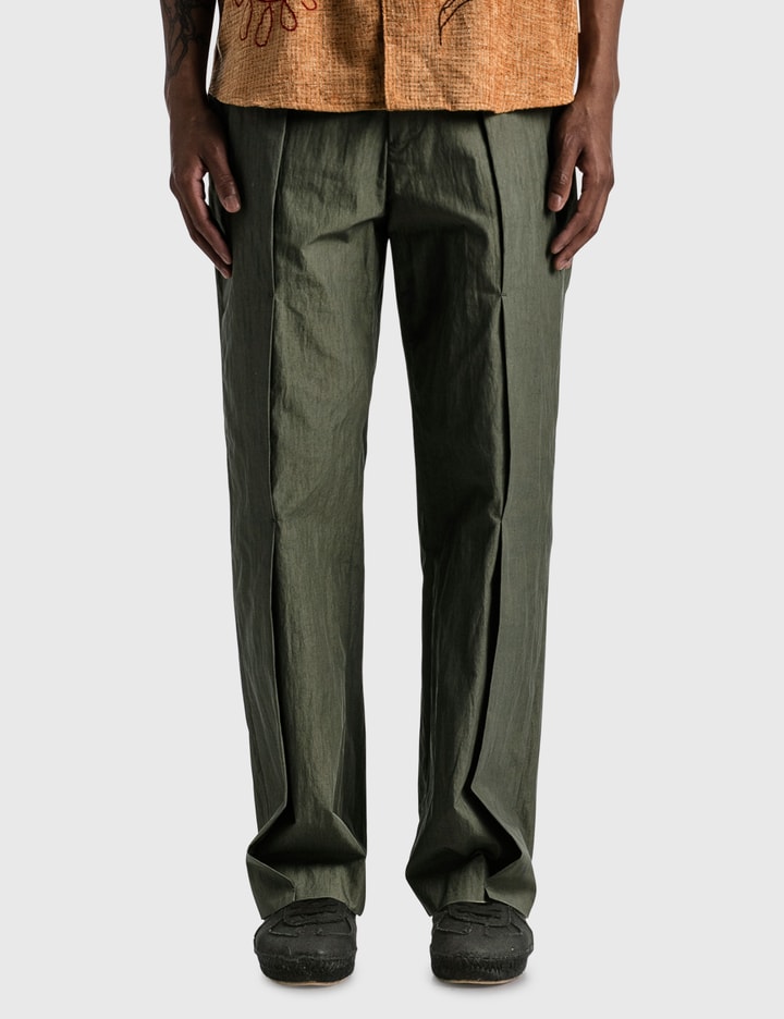 Washed Cotton Layered Trousers Placeholder Image