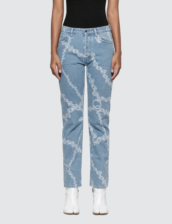Lilly Chain Print Jeans Placeholder Image