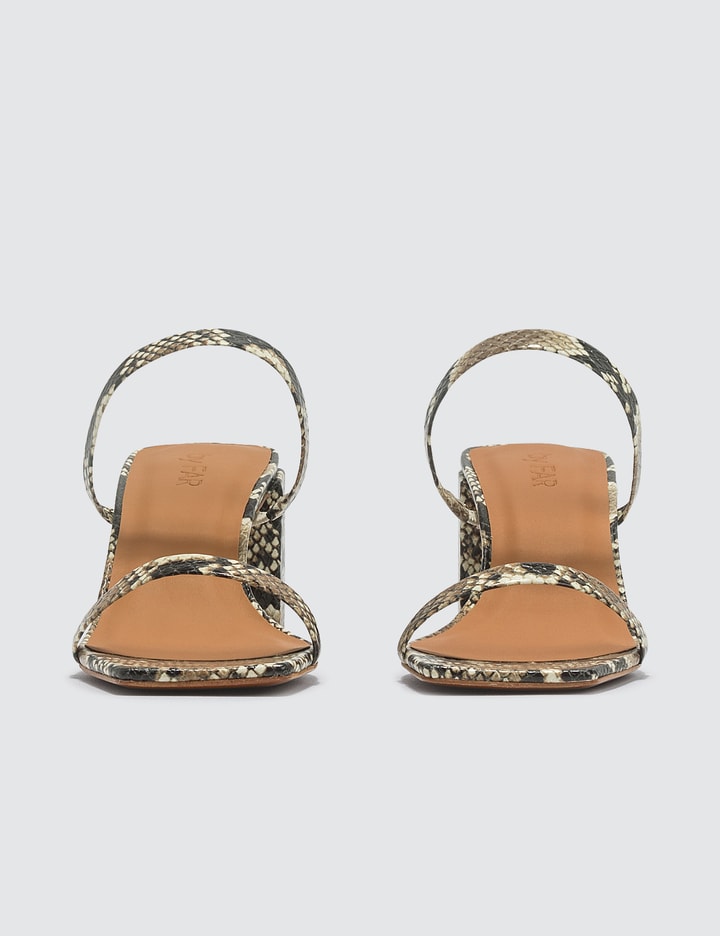 Tanya Snake Print Leather Sandals Placeholder Image