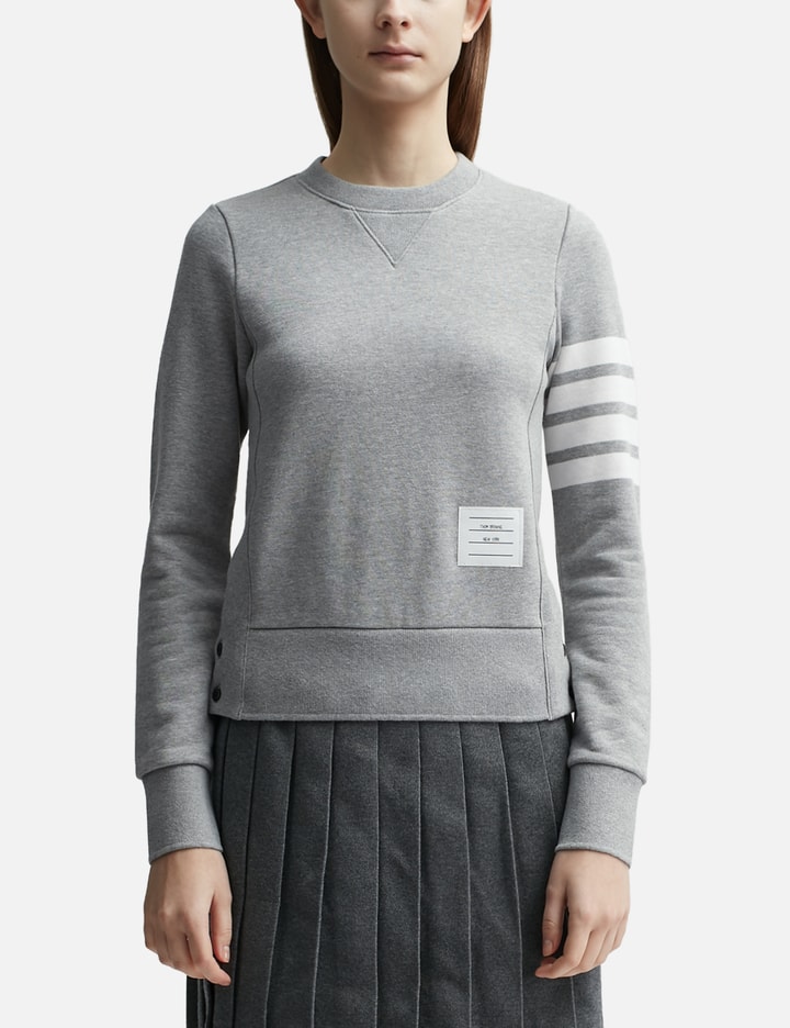 Loopback Jersey Knit Engineered 4-Bar Stripe Classic Crewneck Pullover Placeholder Image
