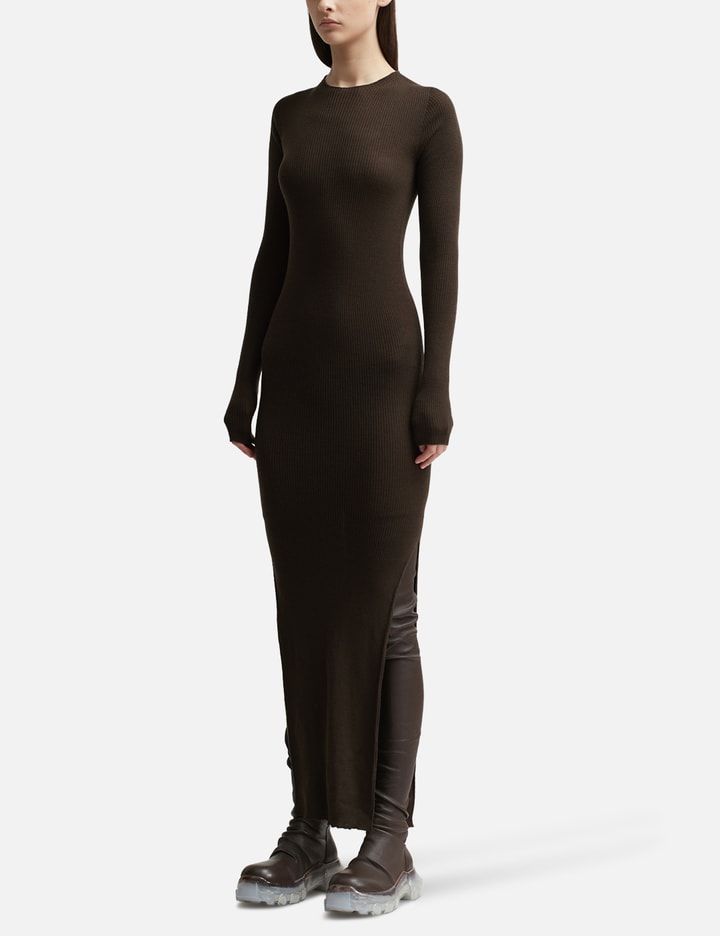 RIBBED ROUND NECK DRESS Placeholder Image