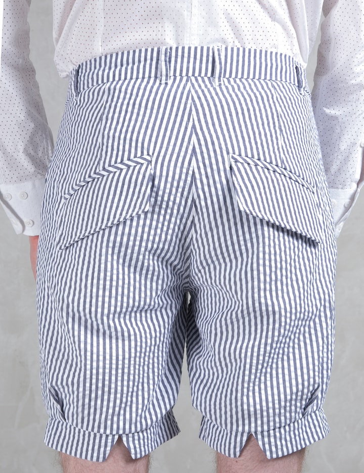 Seersucker Pleated Shorts Placeholder Image