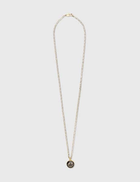 We11done Smile Gold Metal Necklace