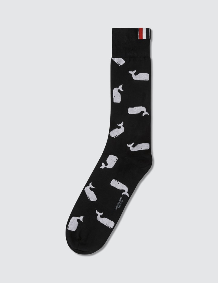 Whale Icon Intarsia Mid Calf Socks Placeholder Image