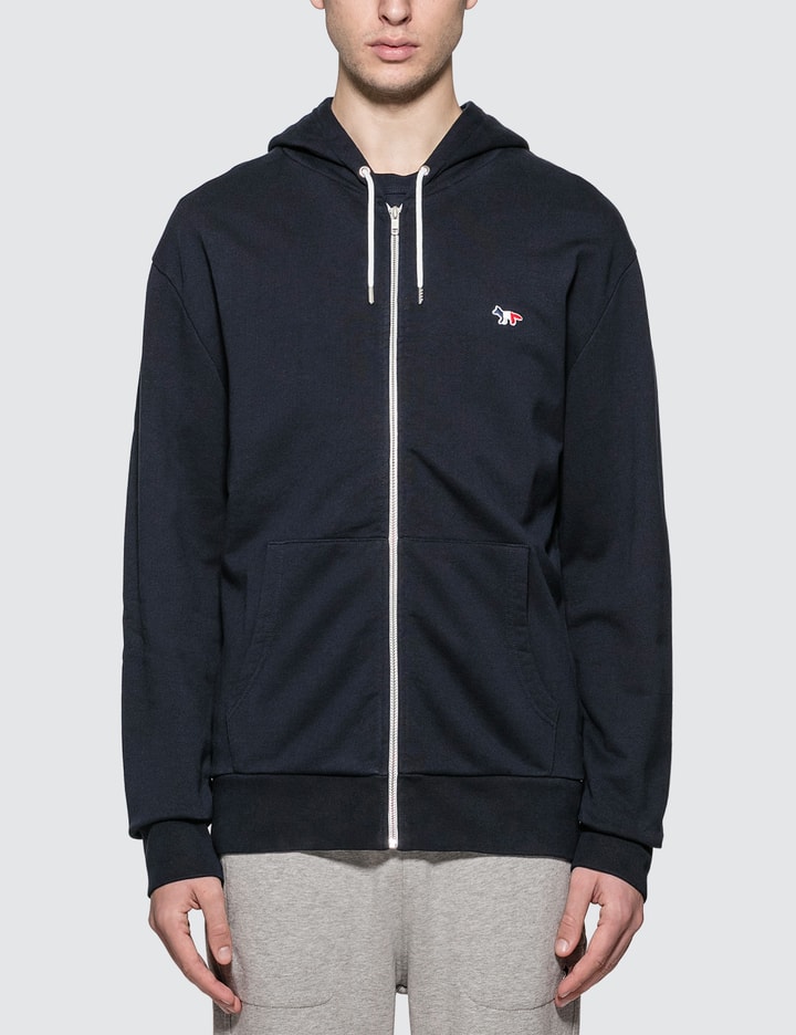 Tricolor Fox Patch Zip Hoodie Placeholder Image