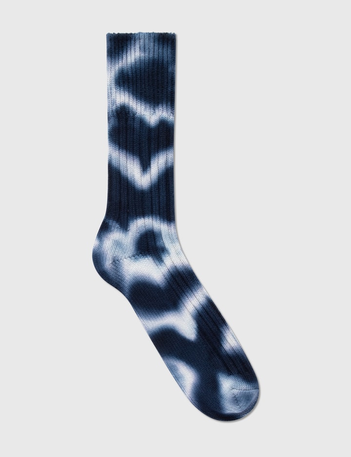Chunky Ribbed "Tie Dye" Crew Socks Placeholder Image