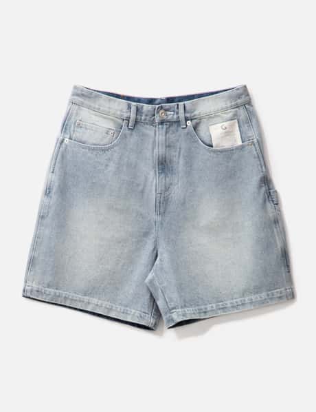Grocery GROCERY X ICECREAM EMBROIDERY LOGO WASHED DENIM SHORTS