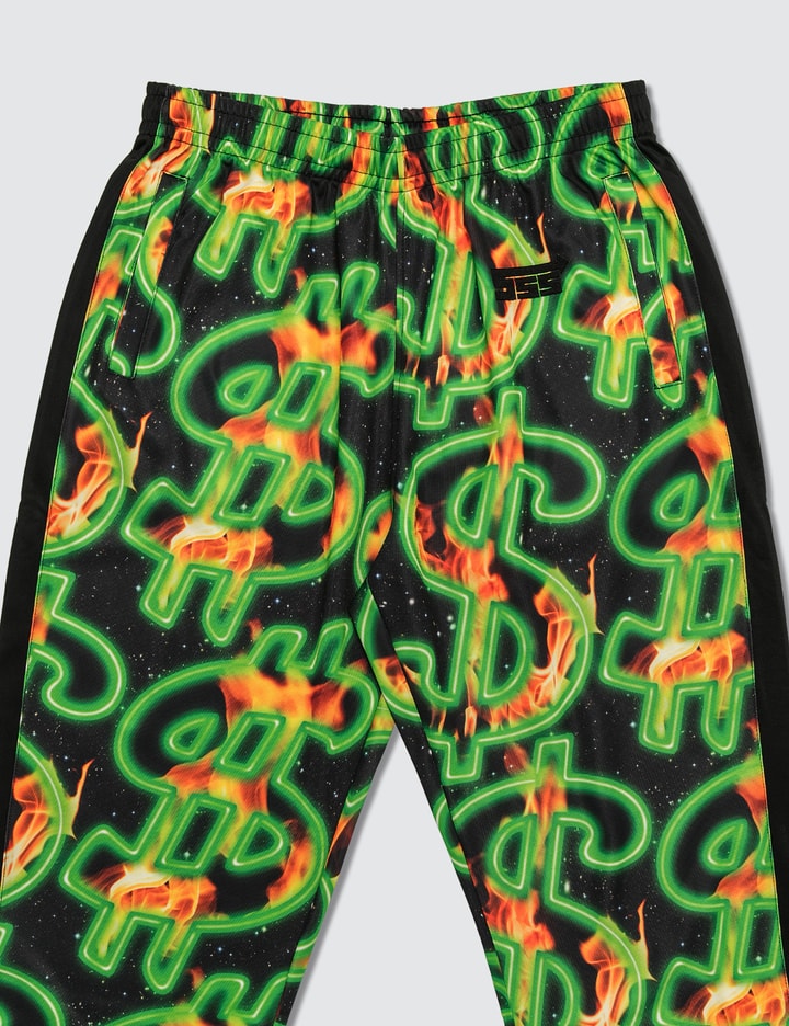 Fire All Over Print Dollar Fire Track Pants Placeholder Image