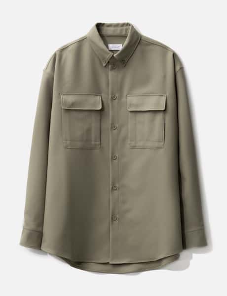 Off-White™ OW Embroidered Drill Military Overshirt