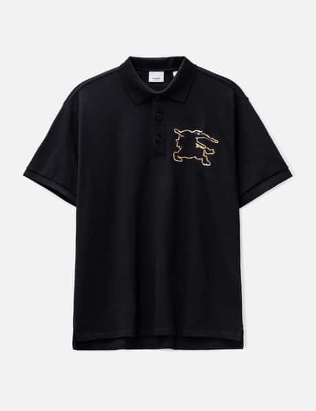 Burberry Check EKD Cotton Piqué Polo Shirt