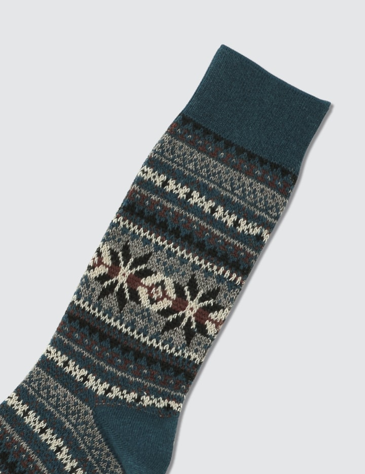 Men's Fair Isle Snow Pattern Socks Placeholder Image