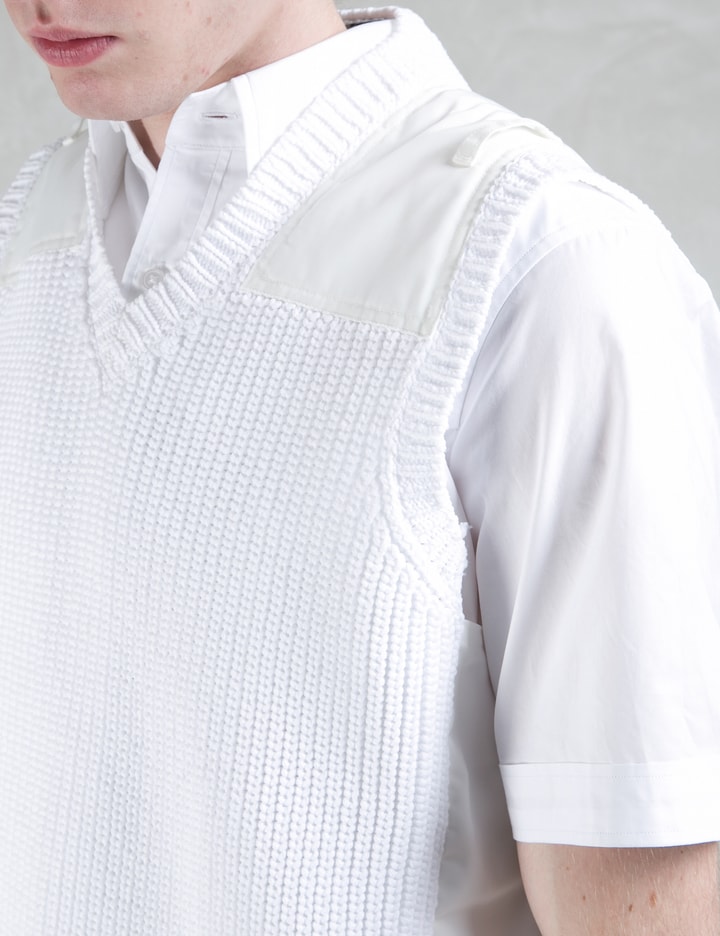 Shoulder Patched Knit Vest Placeholder Image