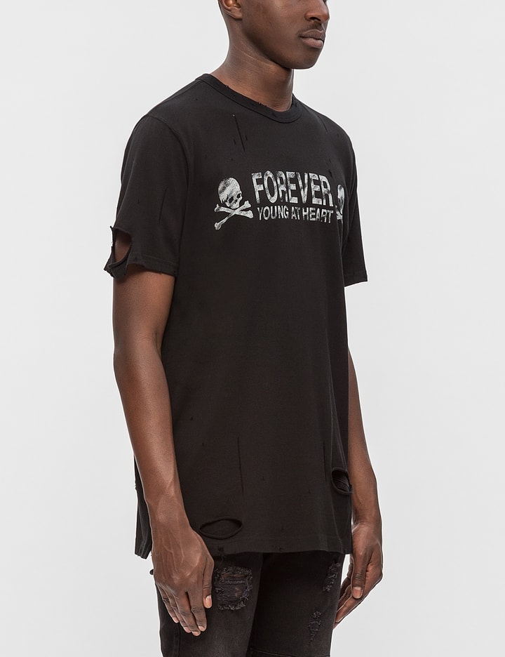 Distressed "Forever Young" S/S T-Shirt Placeholder Image