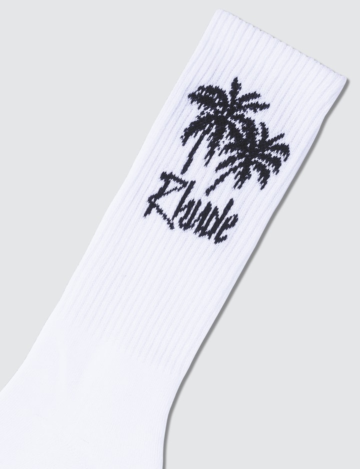 Knitted Palm Tree Print Socks Placeholder Image