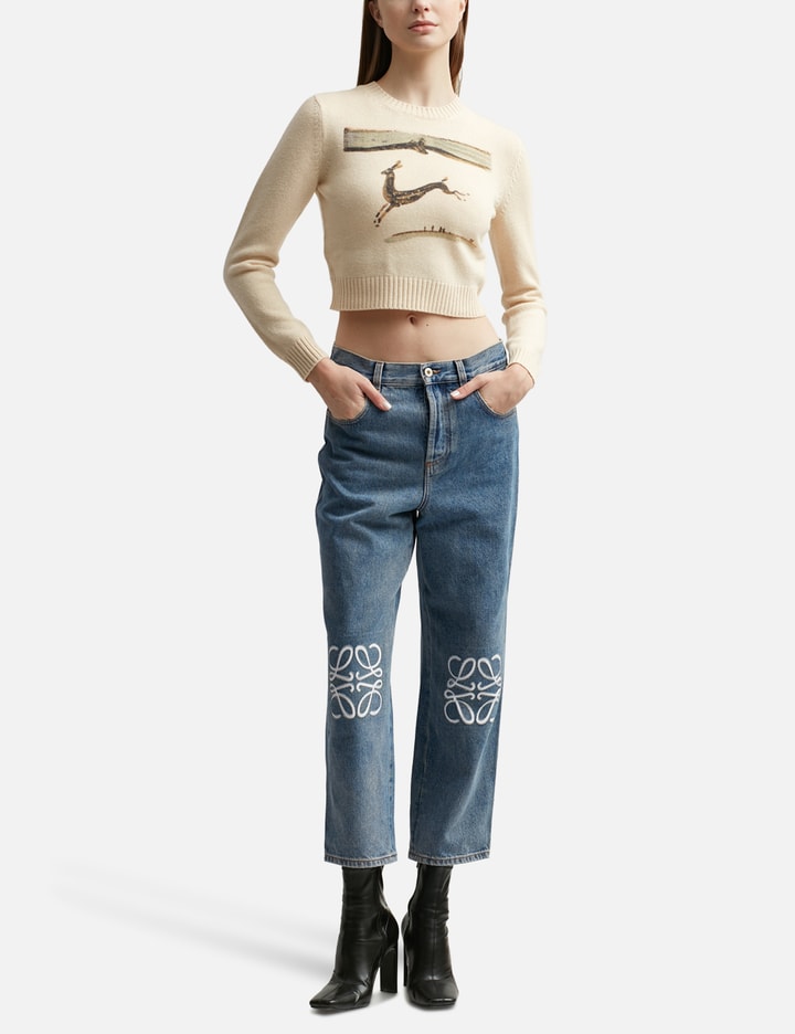 Deer Cropped Sweater Placeholder Image