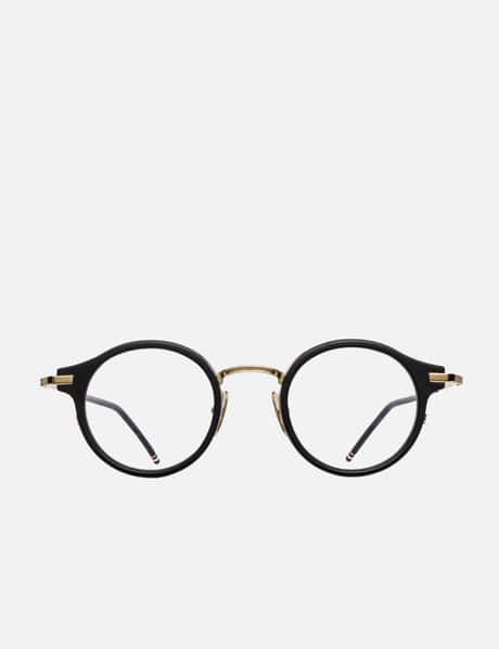 Thom Browne Thom Browne Black and Gold Glasses